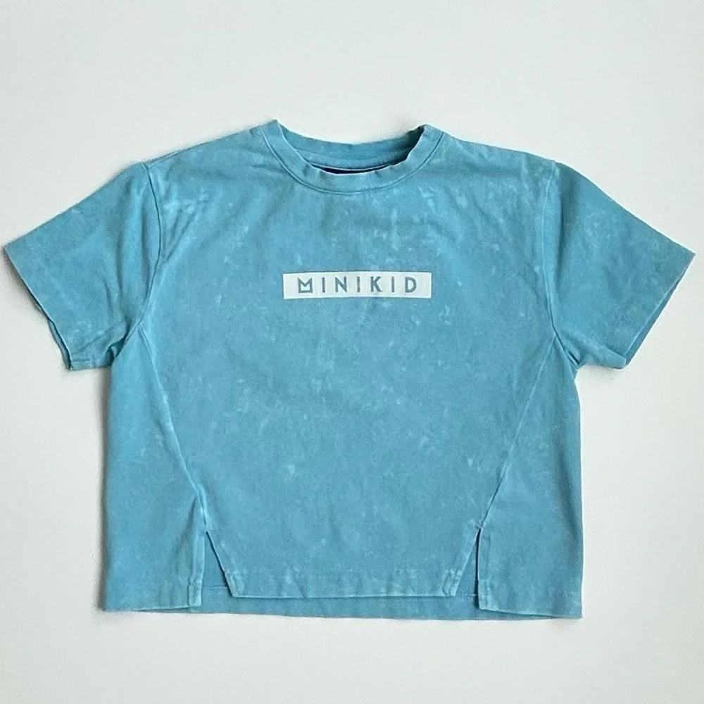 Kids Cotton Oversized Dyed T-shirt